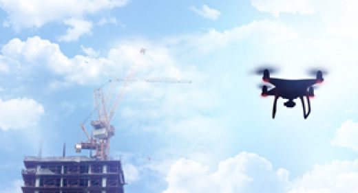 How are drones changing the construction process?